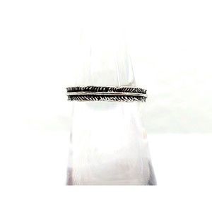Vintage Silver Feather Ring Size 6 Women's Jewelry